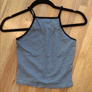 Garage Black and White Stripe Tank Top